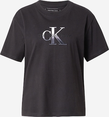 T-shirt Calvin Klein Jeans en noir : devant