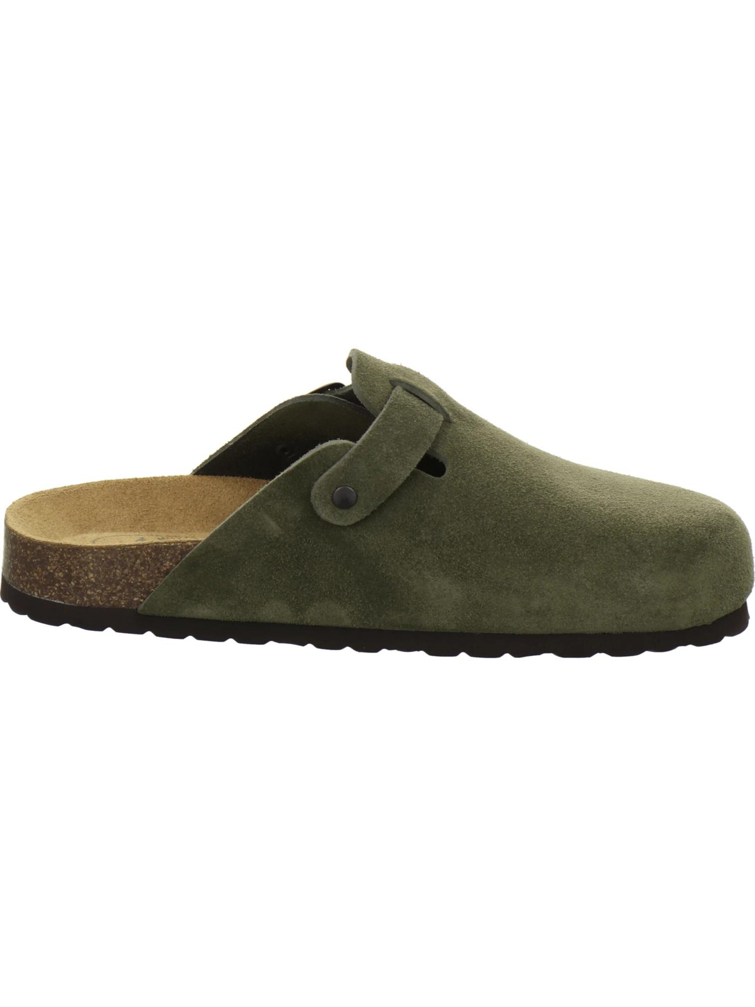 AFS-Schuhe Clogs 'Clogs Herren moos Veloursleder' in Groen