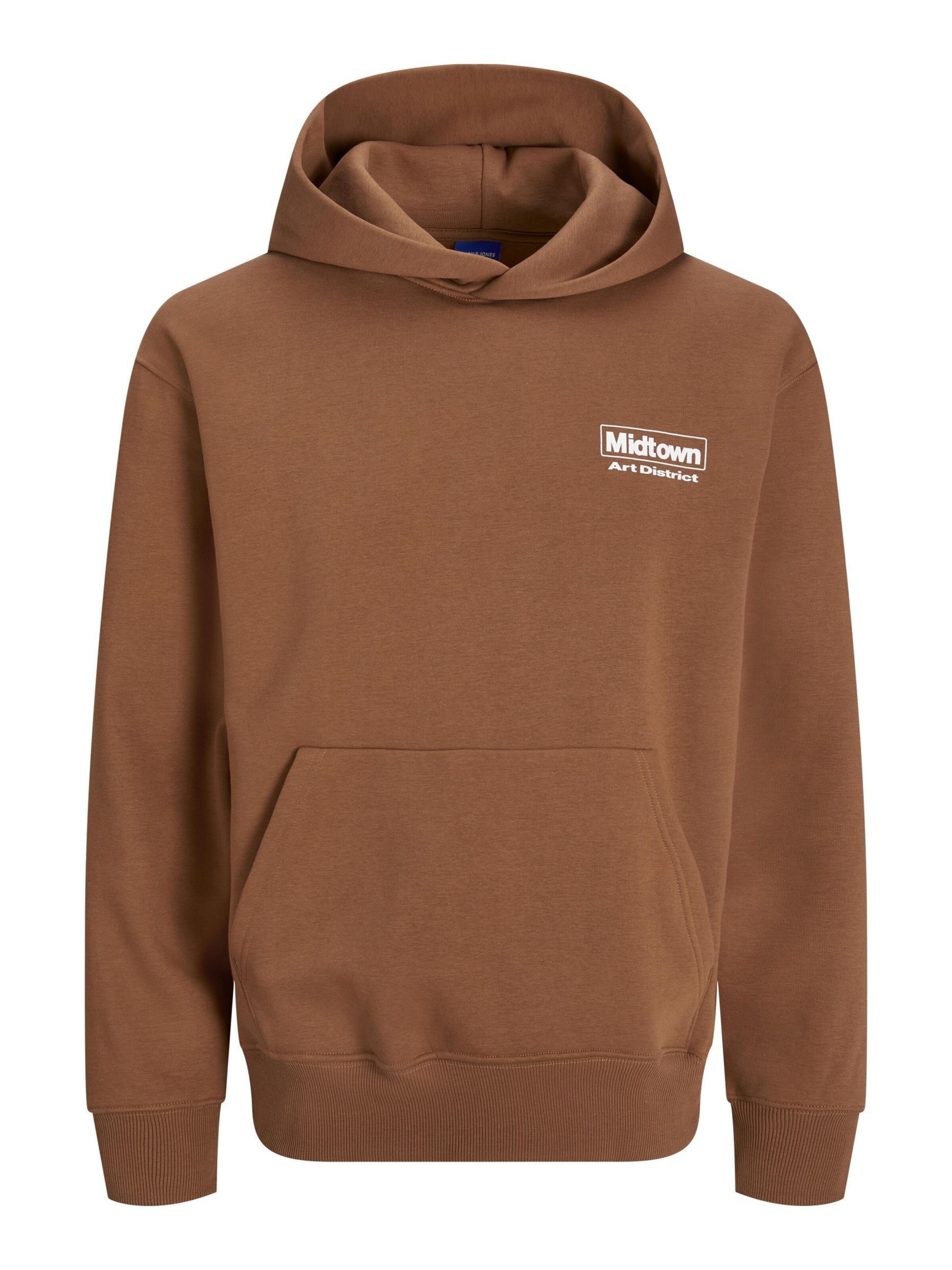 Sweat-shirt JACK & JONES en marron : devant