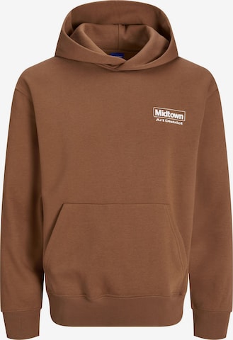 Sweat-shirt JACK & JONES en marron : devant
