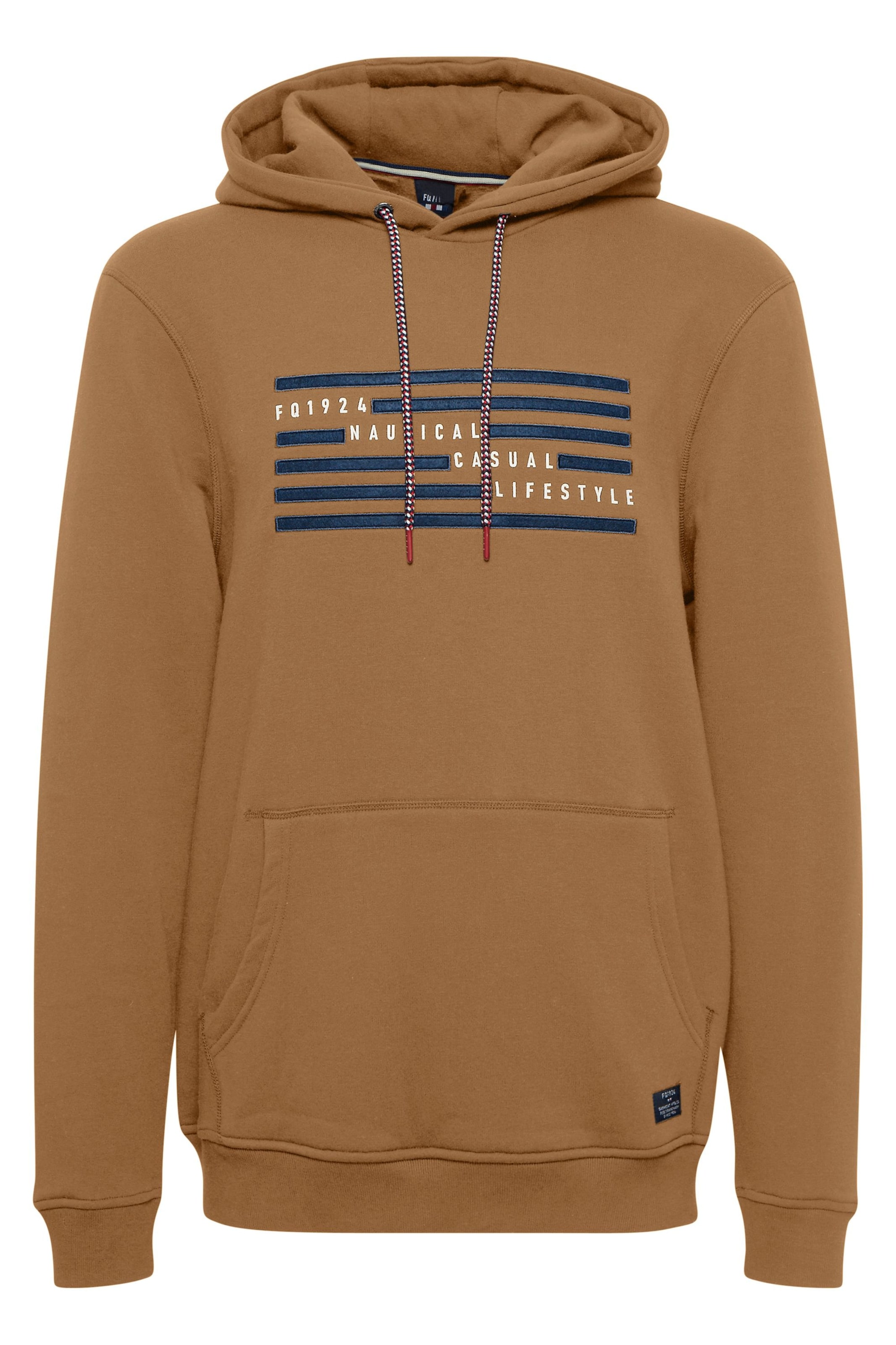 FQ1924 - Sweatshirt em castanho: frente