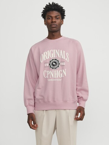 Sweat-shirt JACK & JONES en rose : devant