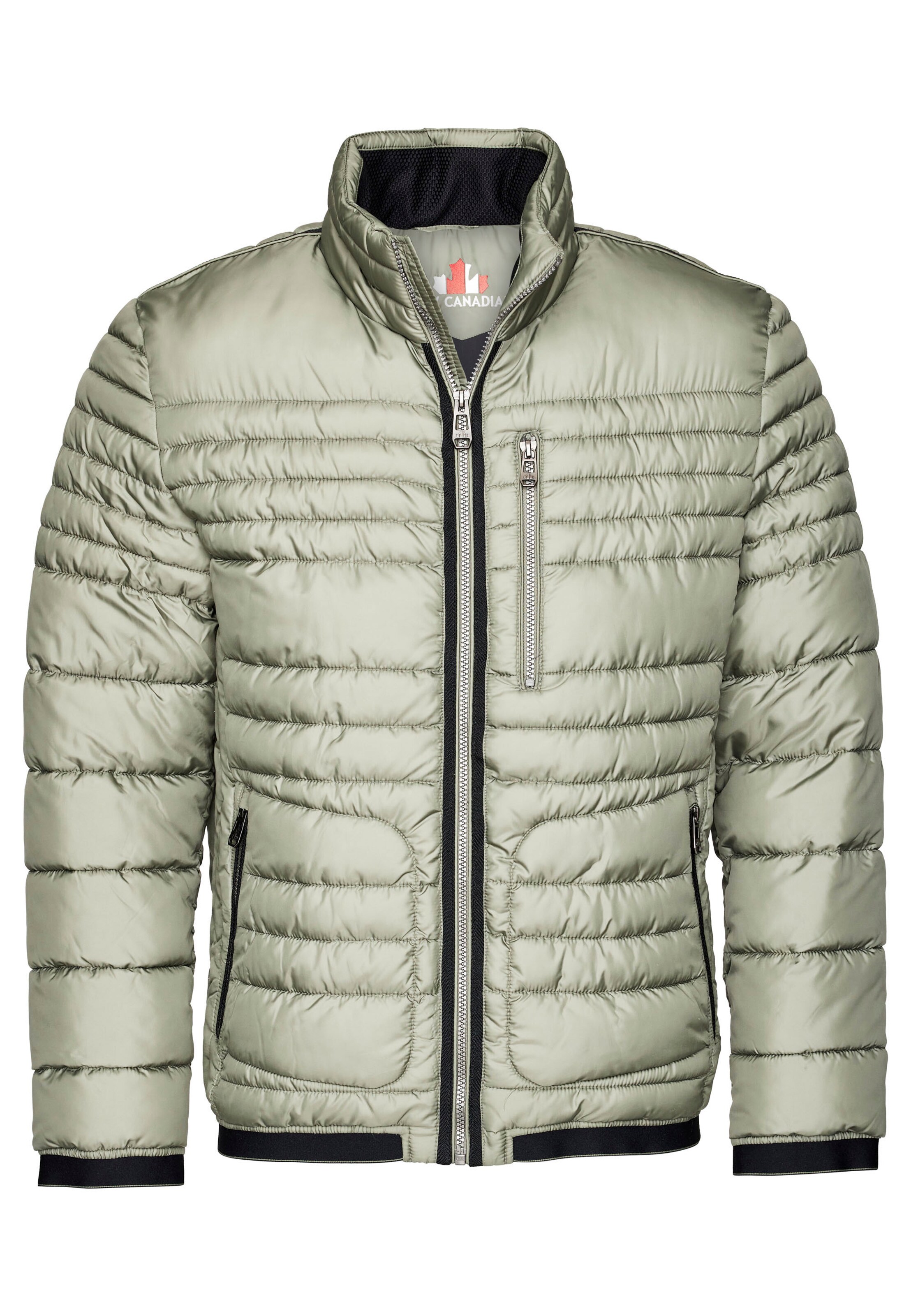 NEW CANADIAN Steppjacke in Grün: Vorderseite