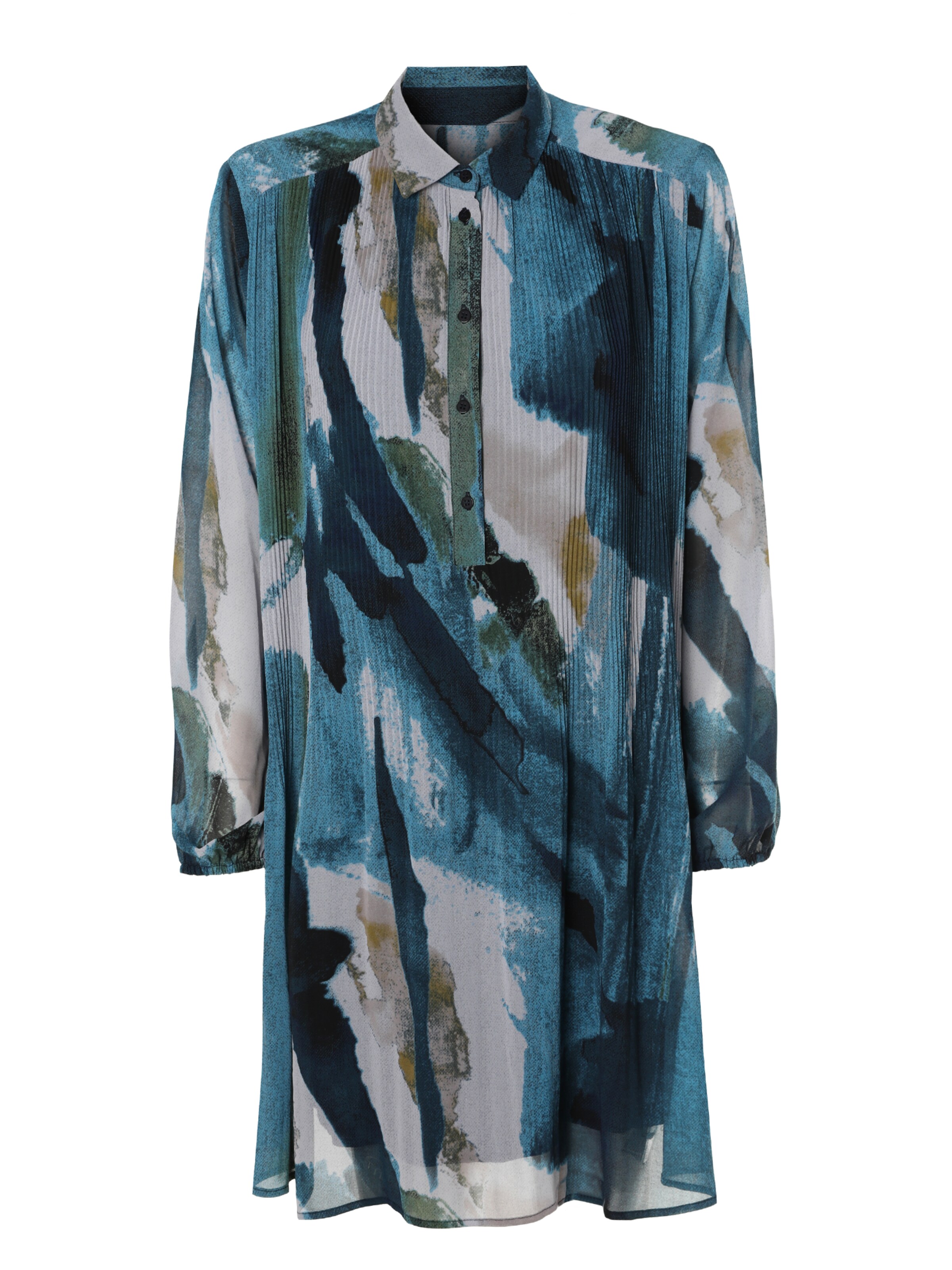 TATUUM Blousejurk ' ENNIS' in de kleur Beige / Navy / Kaki, Productweergave