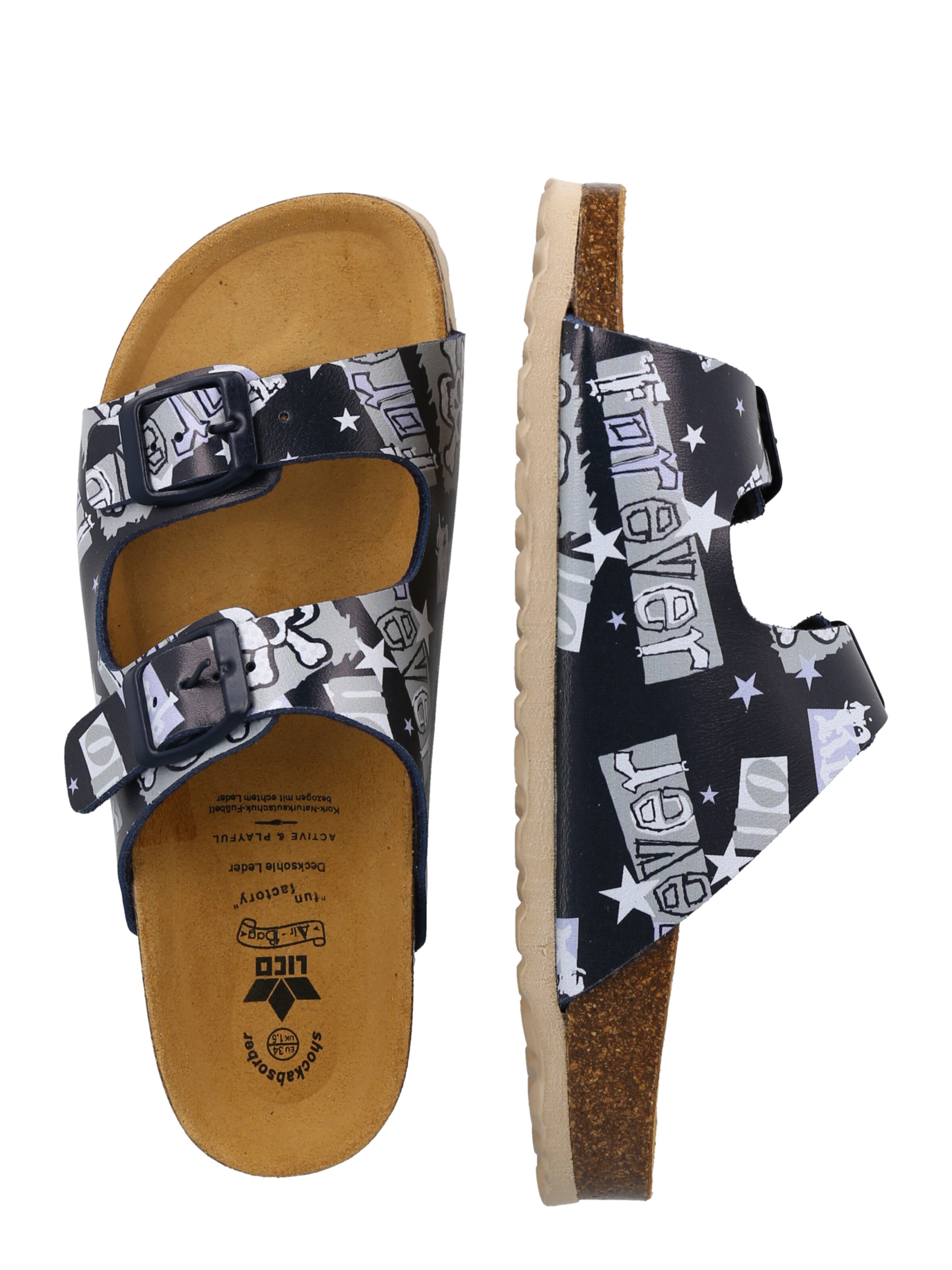 LICO Pantolette 'Bioline' in Blau