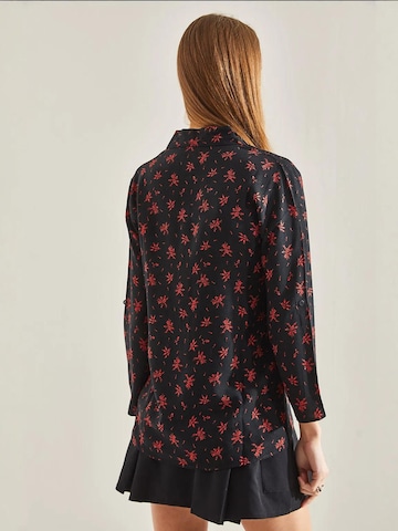 Bianco Lucci Blouse in Zwart