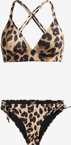 PROTEST Bikini 'PRTSplash' in Brown: front