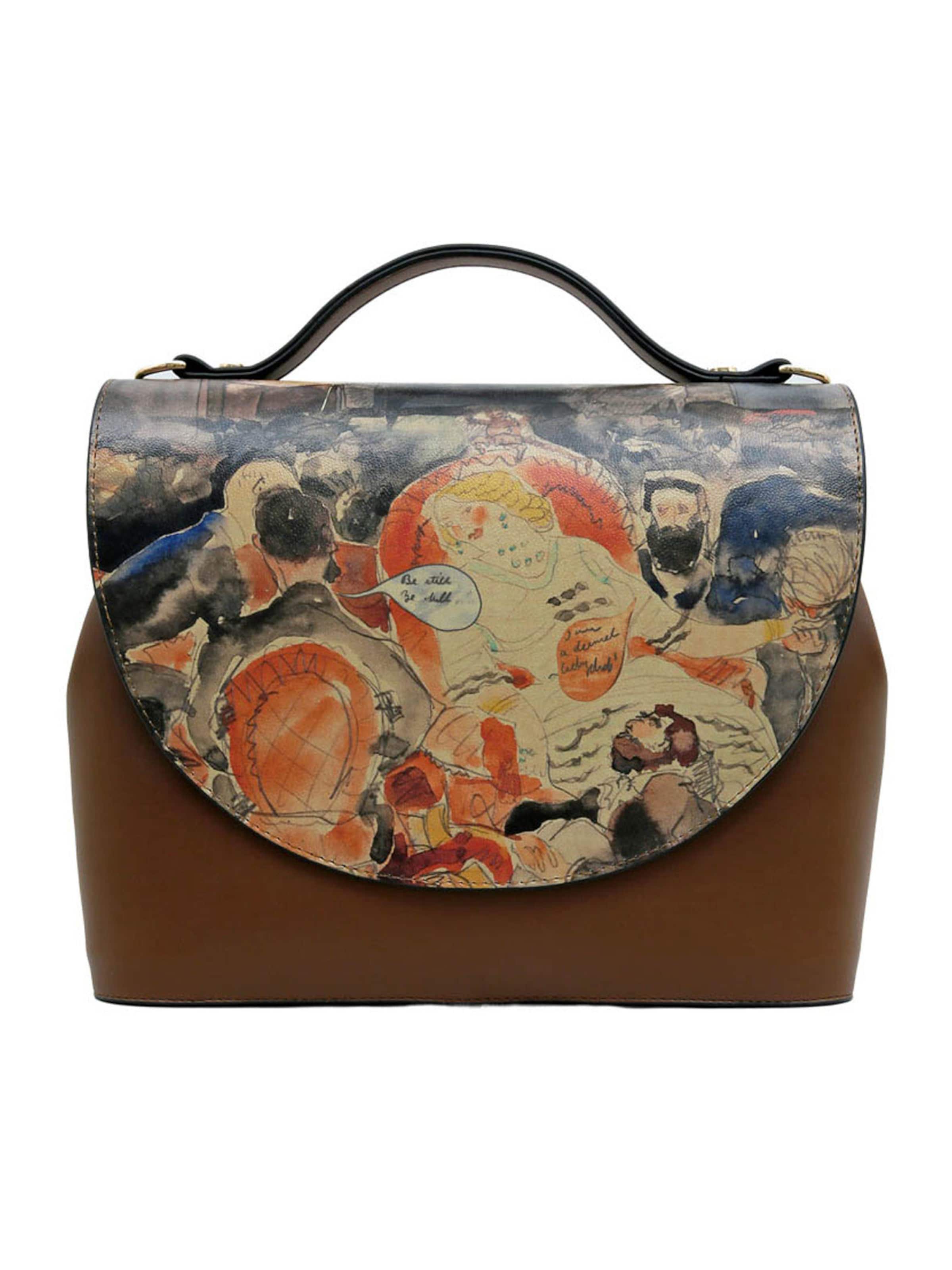 DOGO Umhängetasche 'Handy Bag Umhängetasche - Be Still'‌‌‌‌ in Braun: Vorderseite