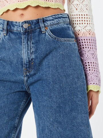 Monki Wide leg Jeans in Blauw