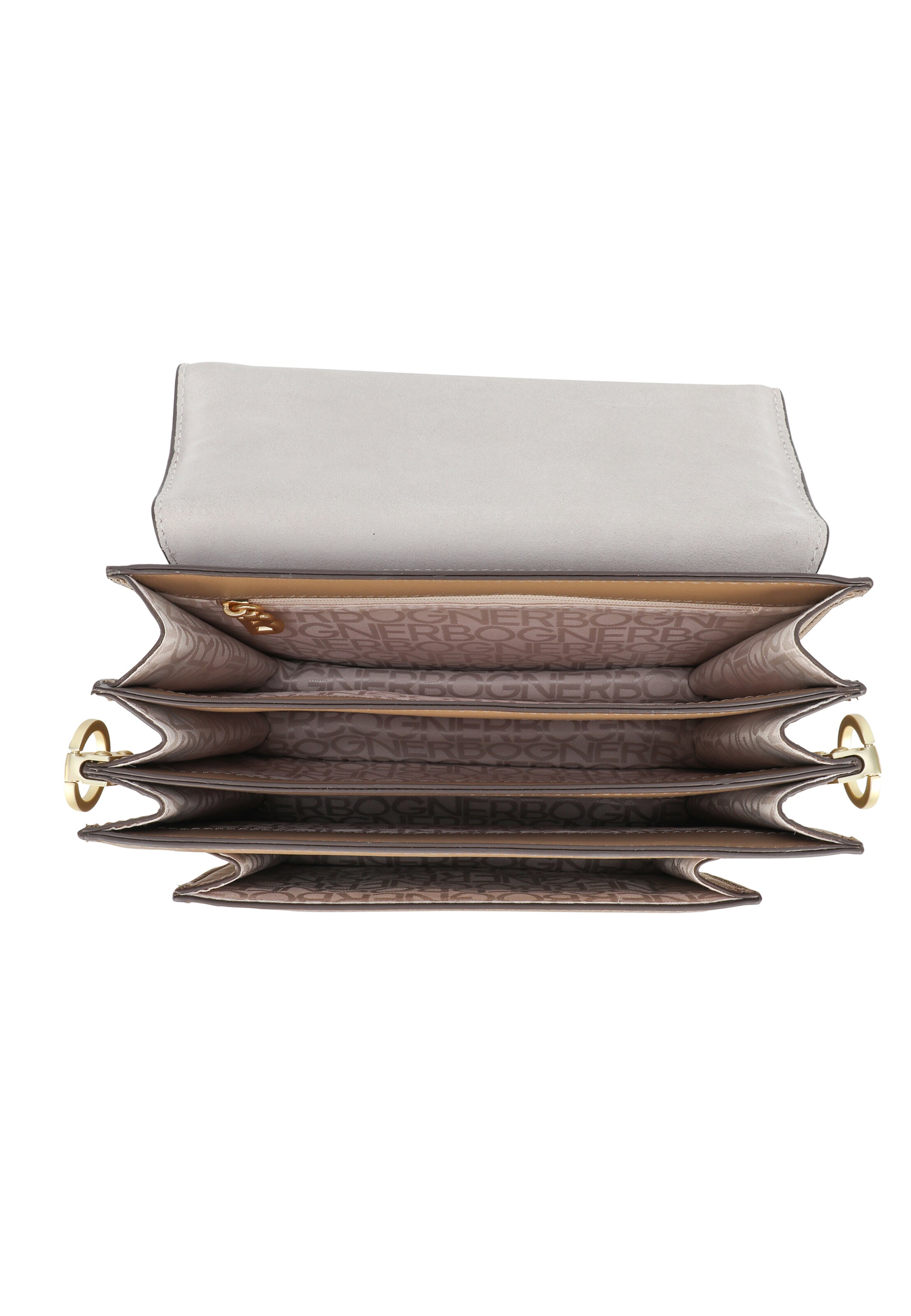 BOGNER Schoudertas 'Bex Rafia Eartha' in Bruin