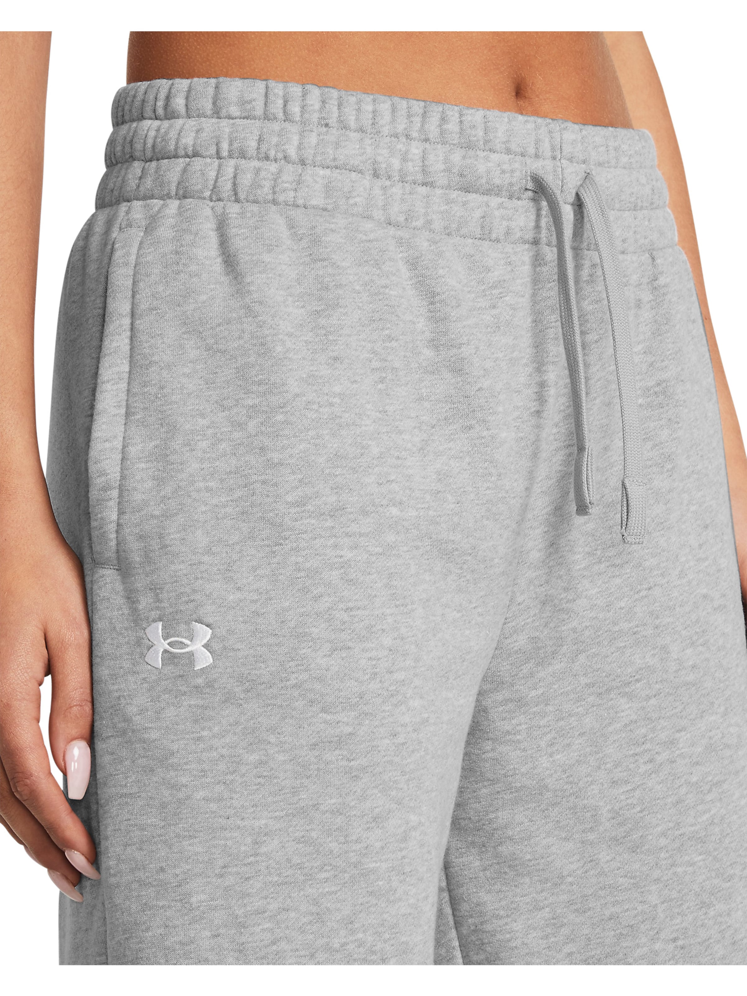 UNDER ARMOUR Regular Broek ' UA Rival Flc ' in Grijs