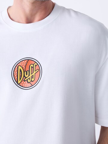 Next T-Shirt 'Homer Simpson' in Weiß