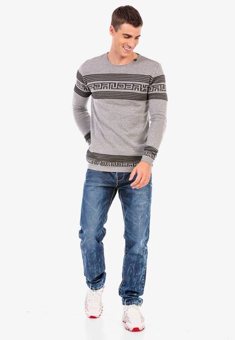 CIPO & BAXX Pullover in Grau