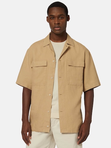 Boggi Milano Comfort fit Button Up Shirt in Beige: front