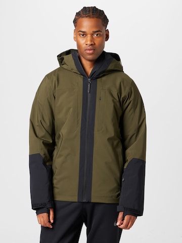 PEAK PERFORMANCE Athletic Jacket 'Rider' in Green: front
