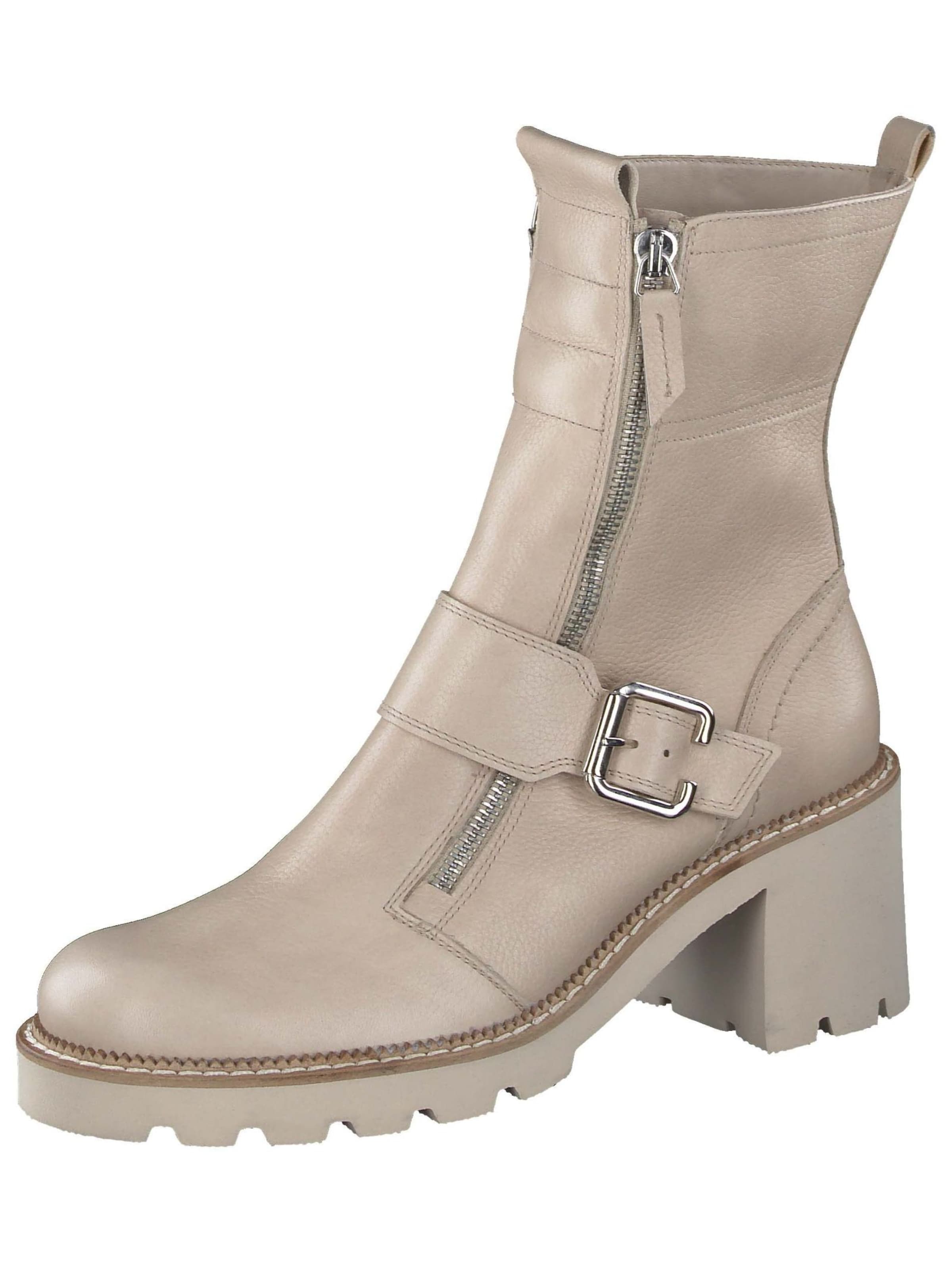 Paul Green Enkellaarsjes in Beige: voorkant
