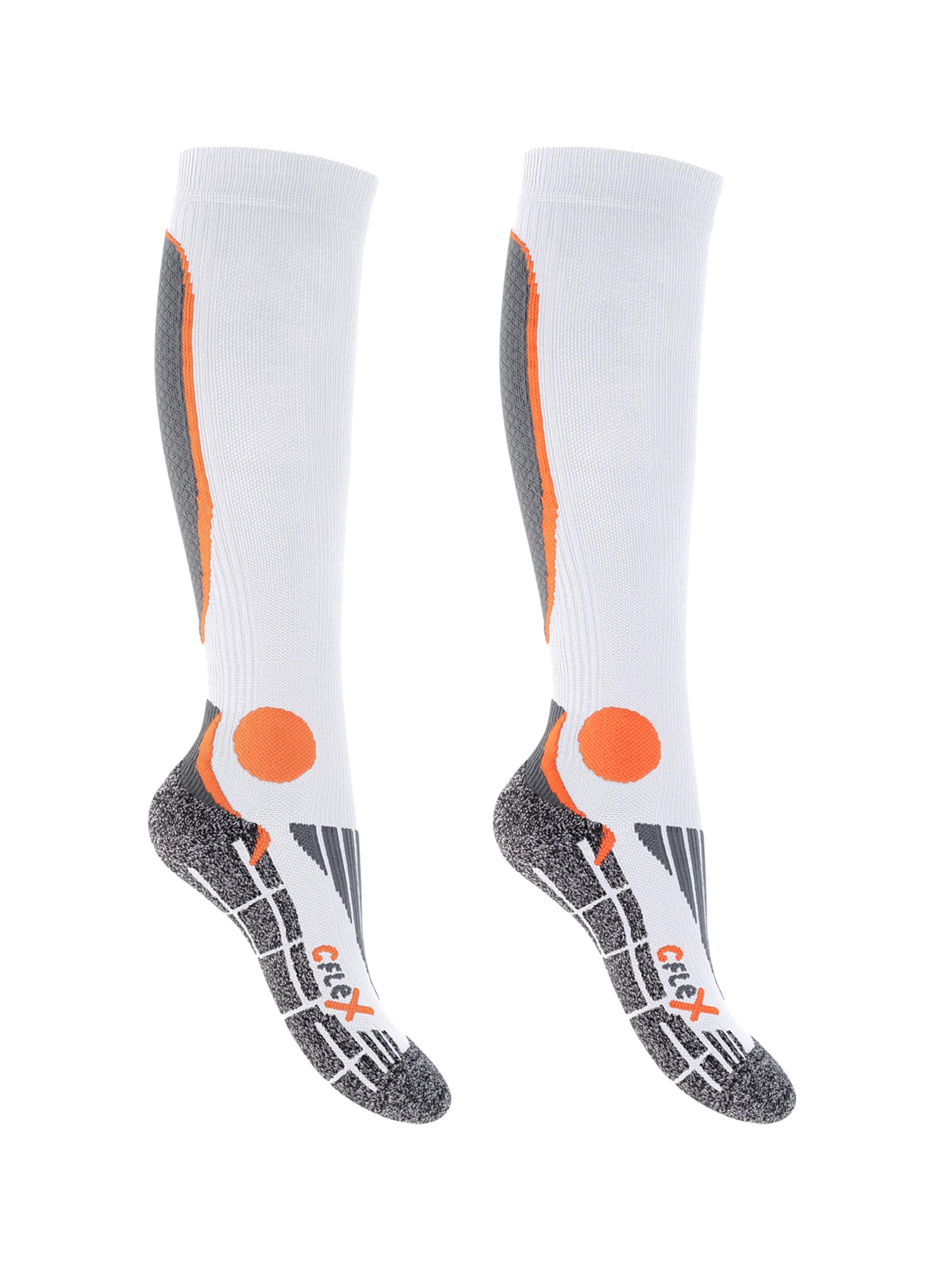 cflex Sportsocken 'Performance'‌‌‌‌ in Orange: Vorderseite