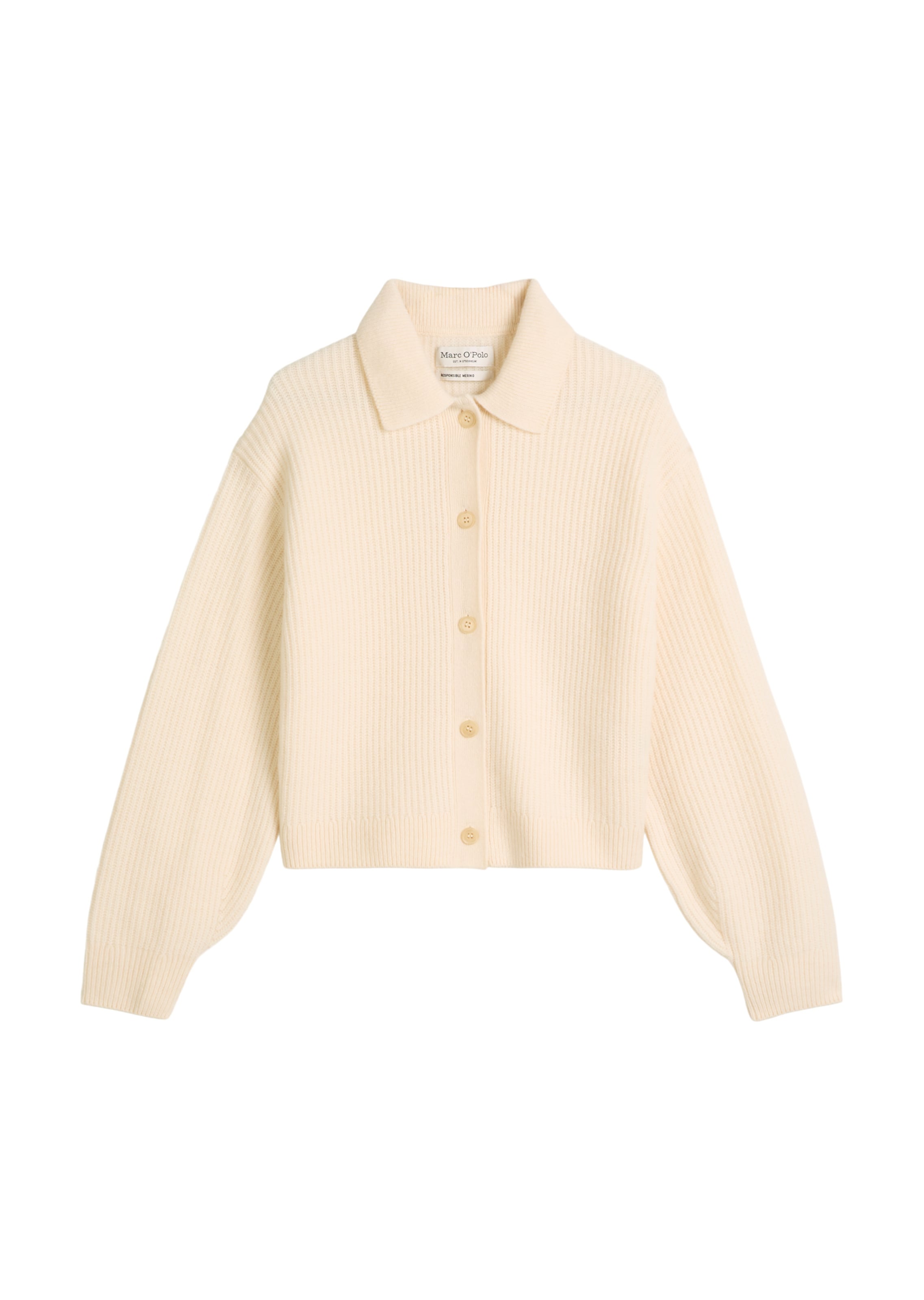 Marc O'Polo Strickjacke in Beige: Vorderseite