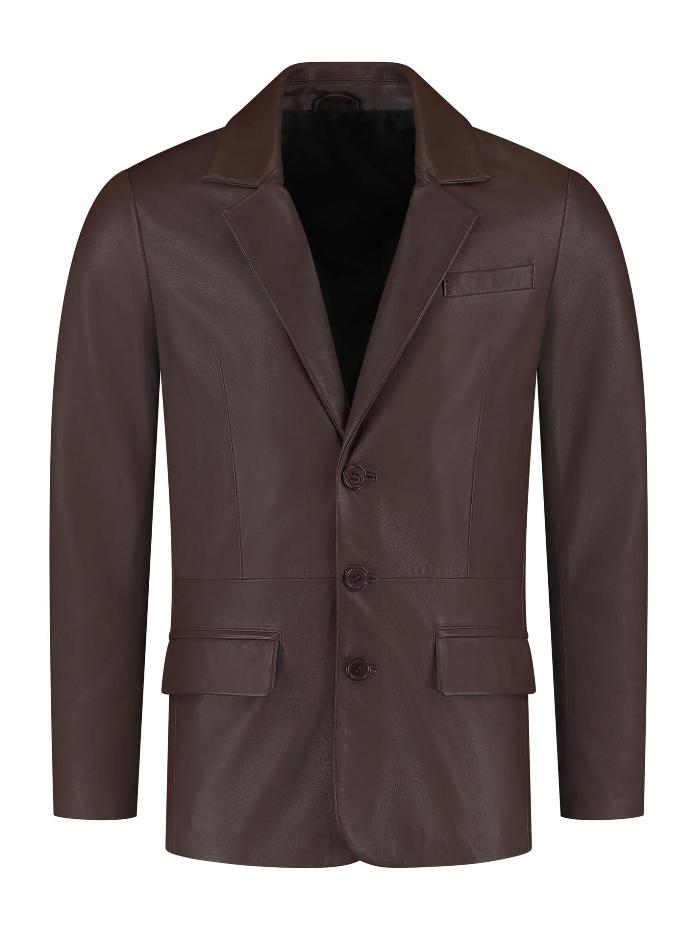 Coupe regular Veste de costume 'HYPE' CYCAS D'OR en marron