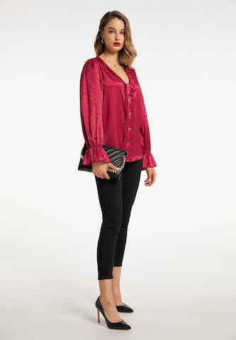 faina Blouse in Rood