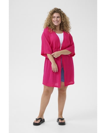 KAFFE CURVE Kimono in Pink