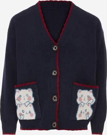 IMMY Knit Cardigan in Blue: front