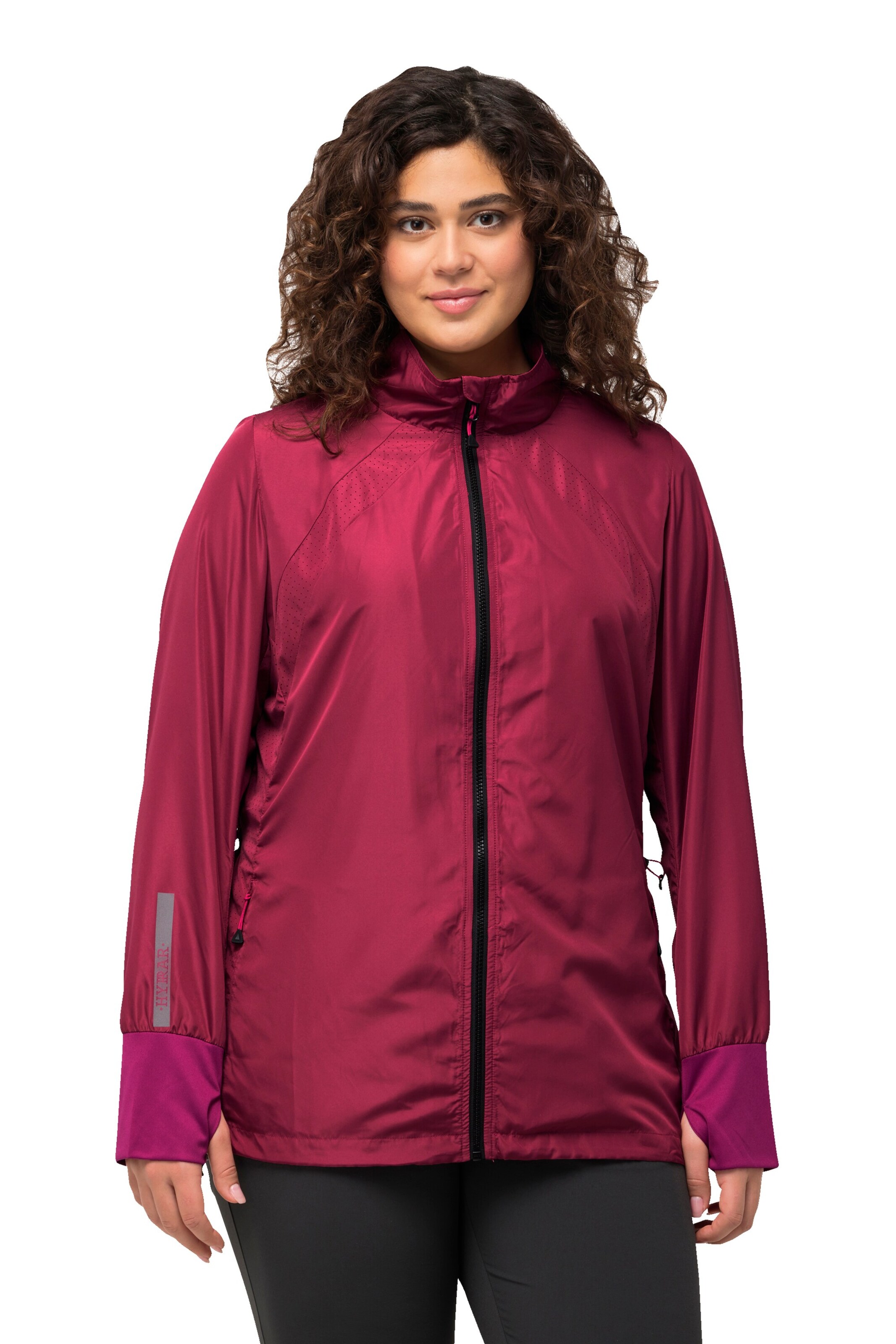 Ulla Popken Functionele jas in Rood: voorkant