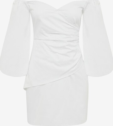 Robe 'LATTE' BWLDR en blanc : devant