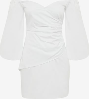 BWLDR Šaty 'LATTE' – bílá: přední strana
