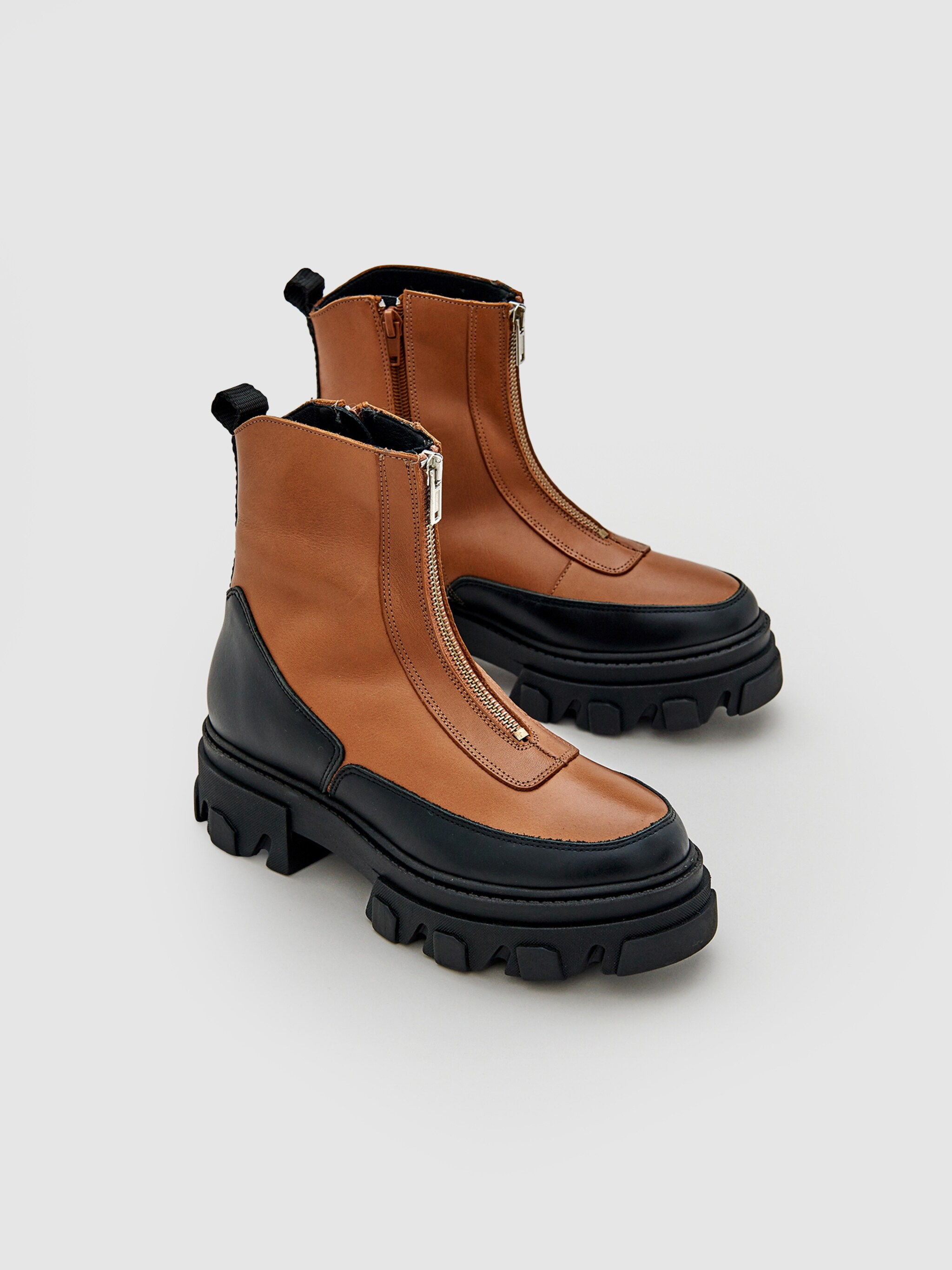 EDITED Produkte Stiefelette 'Anneke' cognac