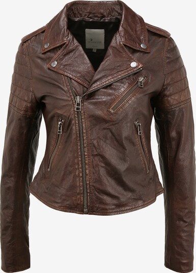Goosecraft Lederjacke 'JILL BIKER' in braun, Produktansicht