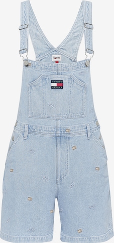 Tommy Jeans Regular Jean Overalls in Blue: front