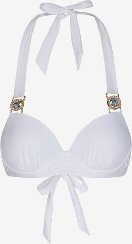 Moda Minx Bikinitop 'Amour' in Wit: voorkant