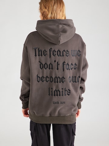 pilka Sixth June Megztinis be užsegimo 'THE FEAR': priekis