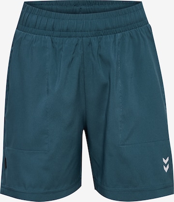 Hummel Workout Pants 'Pulse' in Blue: front