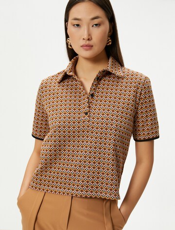 Koton Poloshirt in Braun