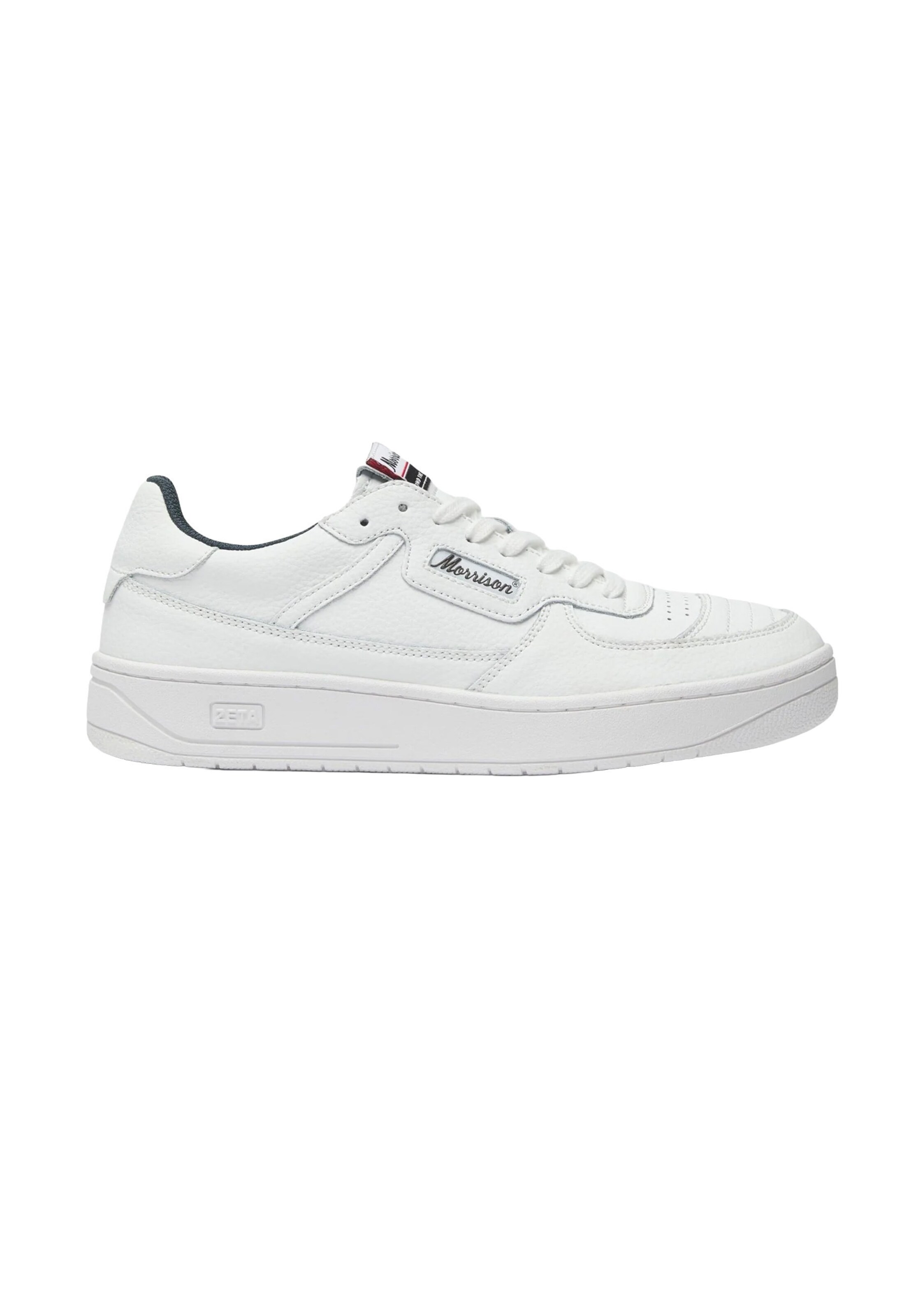Baskets basses 'Zeta' Morrison en blanc : devant