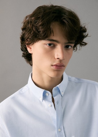 MANGO TEEN Regular Fit Hemd in Blau