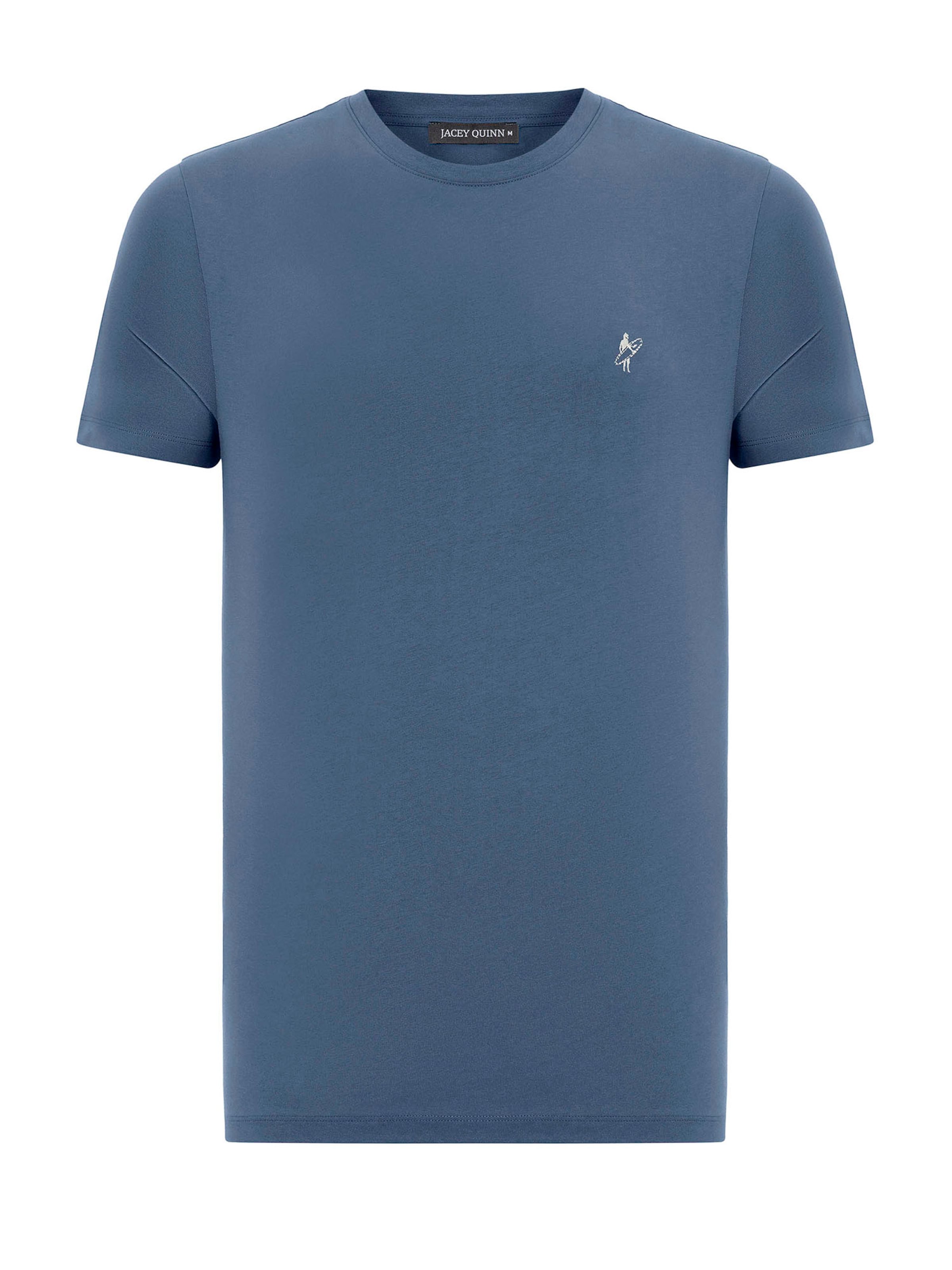 Jacey Quinn - Camiseta en azul: frente