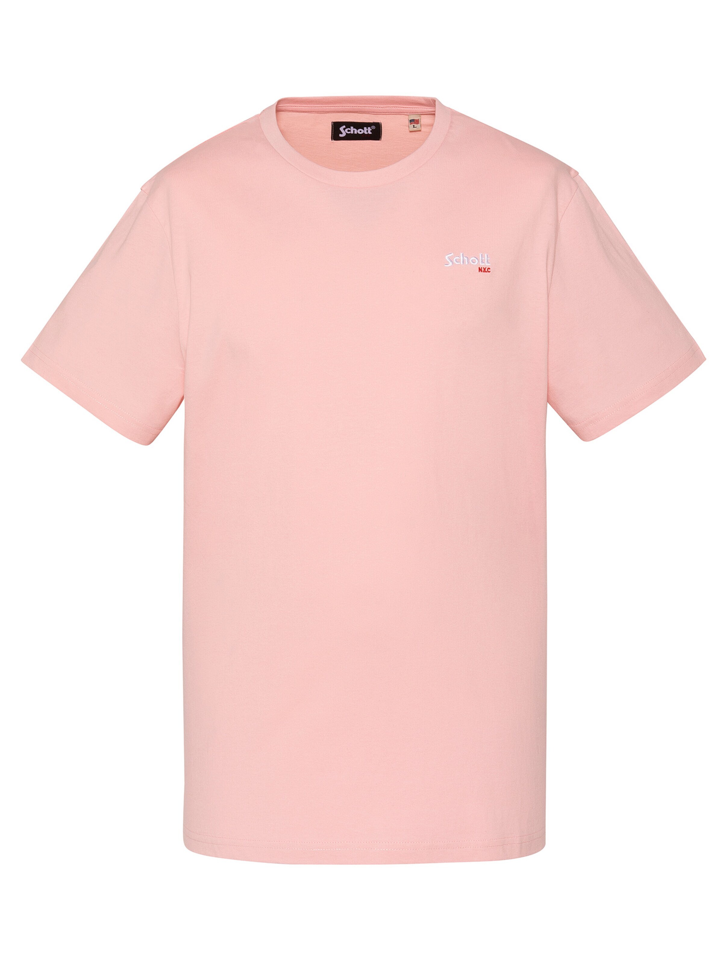 T-Shirt Schott NYC en rose : devant