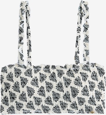 Next Bandeau Bikinitoppi värissä valkoinen: etupuoli