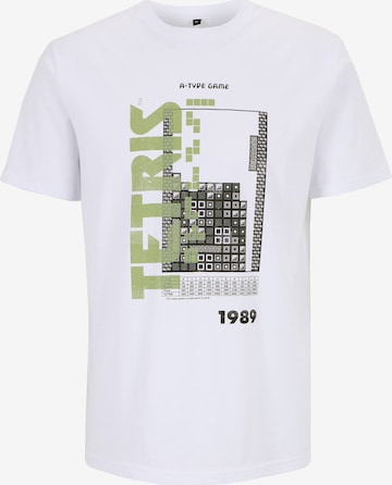 Course T-Shirt 'TETRIS' in Weiß: Vorderseite