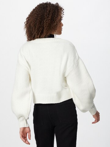 Gina Tricot Knit cardigan 'Callie' in White