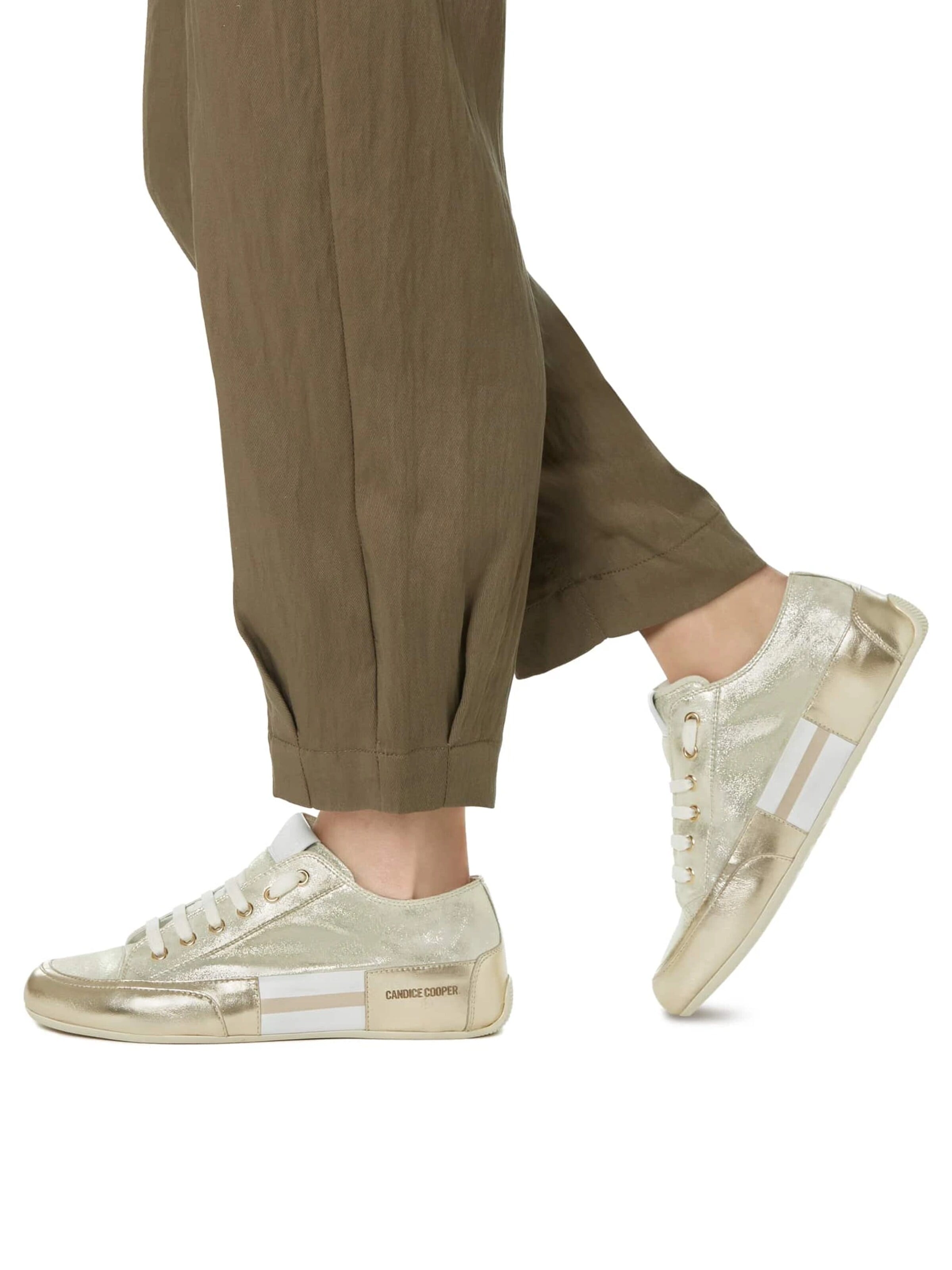 Candice Cooper Lace-up shoe 'ROCK PATCH S' in Gold