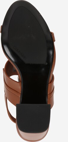 Calvin Klein Sandalen met riem in Bruin