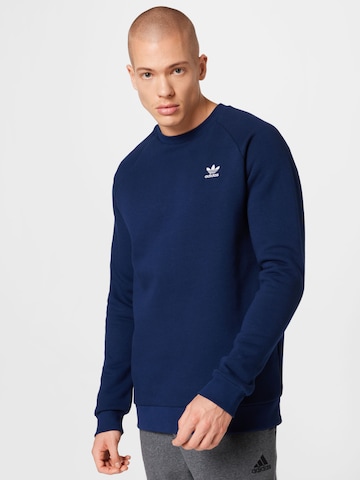 ADIDAS ORIGINALSRegular Fit Sweater majica 'Adicolor Essentials Trefoil' - plava boja: prednji dio