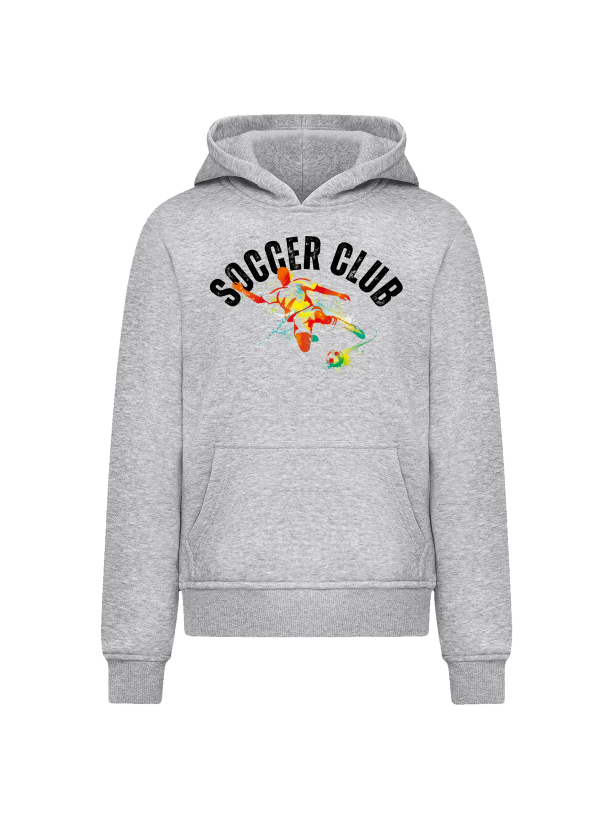 Sweat-shirt 'Soccer Club Sport Fan Artwork' F4NT4STIC en gris : devant