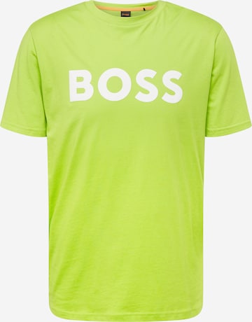 BOSS Orange Shirt 'Thinking' in Green: front