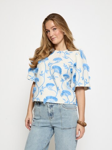 minus - Top 'Misja' en azul: frente