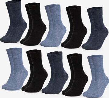 Occulto Socks 'Diabetiker Goetz' in Blue: front